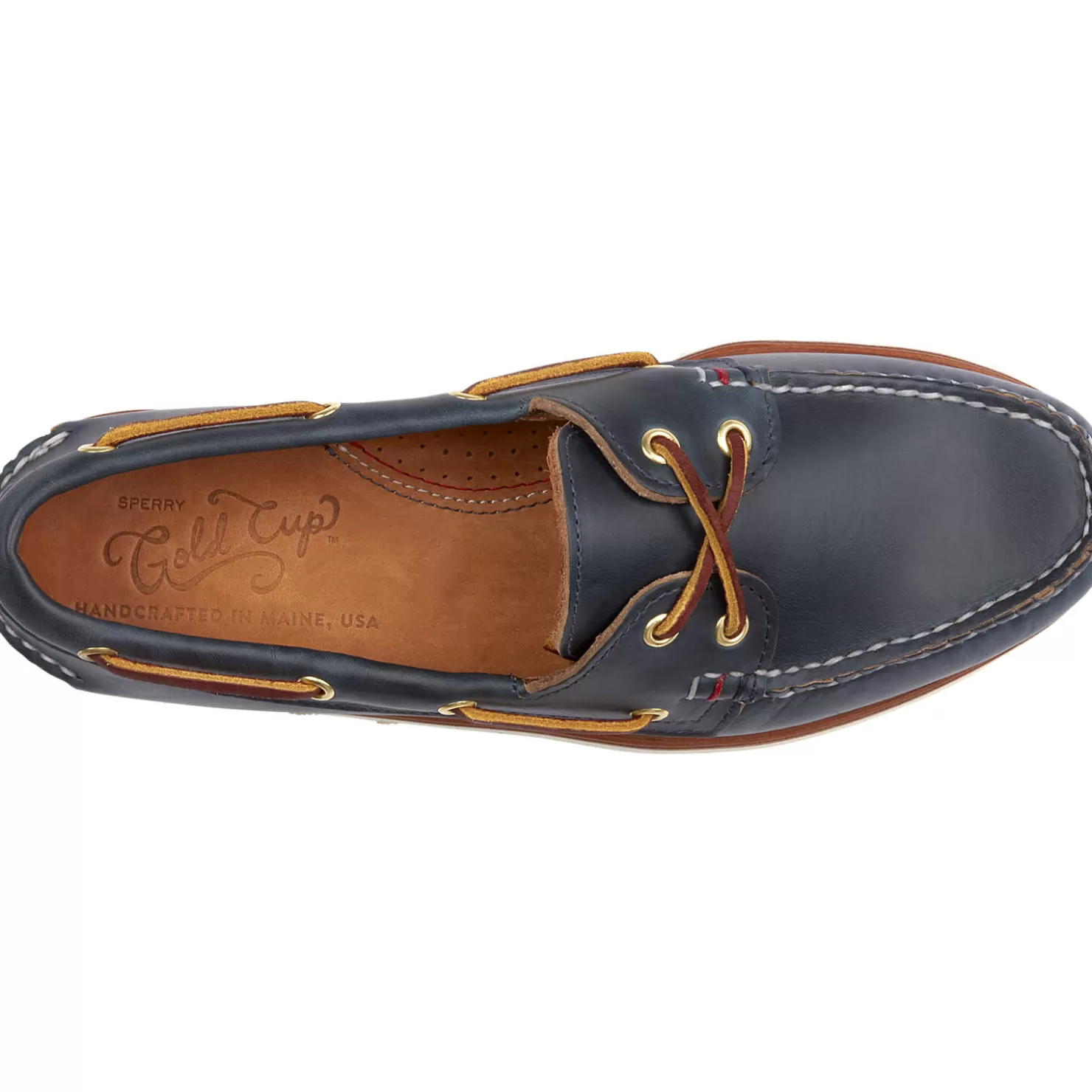 Handcrafted in Maine | Authentic Original Boat Shoe | Sperry Men's Gold Cup™ Authentic Original™ Handcrafted in Maine Boat Shoe Navy
