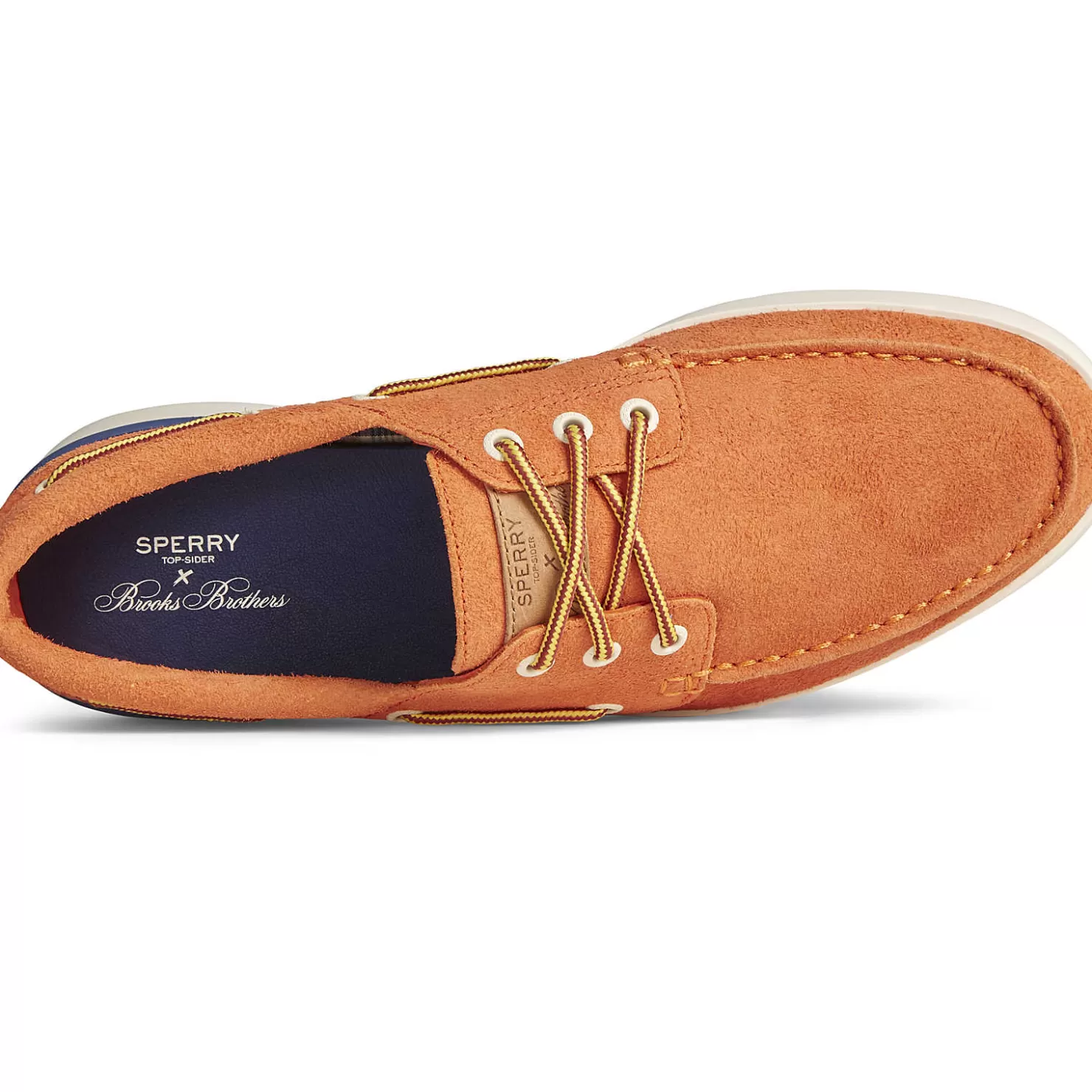 Authentic Original Boat Shoe | Sale | Sperry Men's x Brooks Brothers Authentic Original™ 3-Eye Cup Boat Shoe Orange
